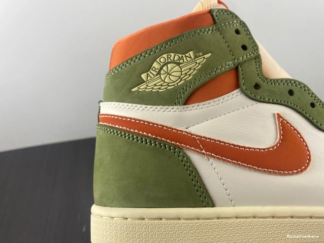 MaikeSneakers Celadon Air High Jordan 1 FB9934-300 OG Craft 0626